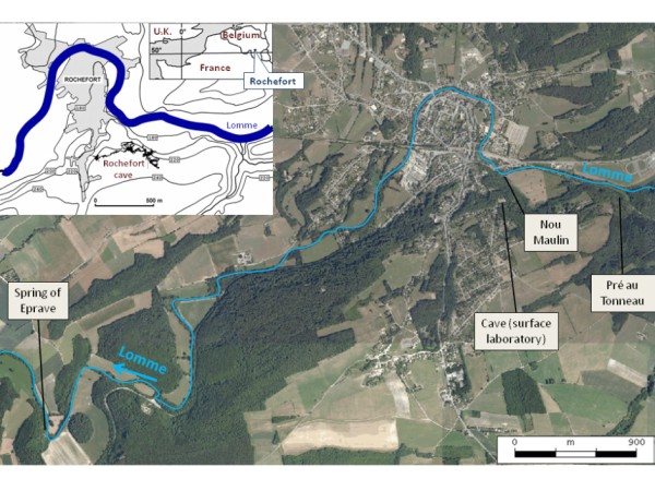 Rochefort cave map localization